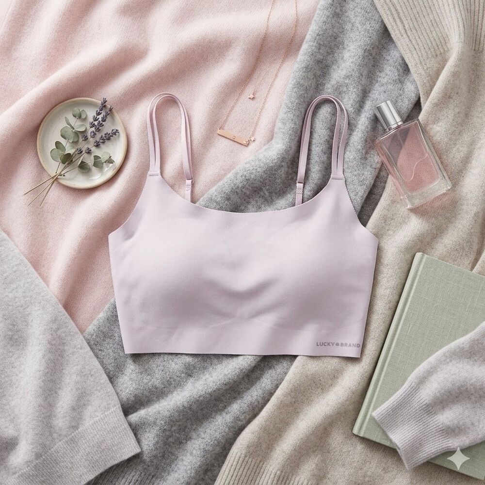 Lucky Brand‎ Seamless Bralette Light Pink Size Medium